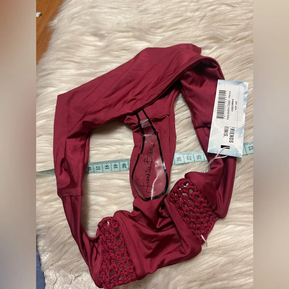Frankie's bikinis Malia Bottom - Maroon